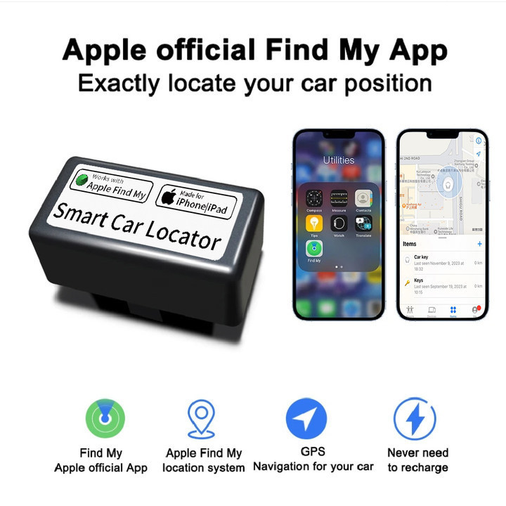 Obd Car Locator Find My Apple Global Positioning Airtag Anti-Lost Device Does Not Require Charging