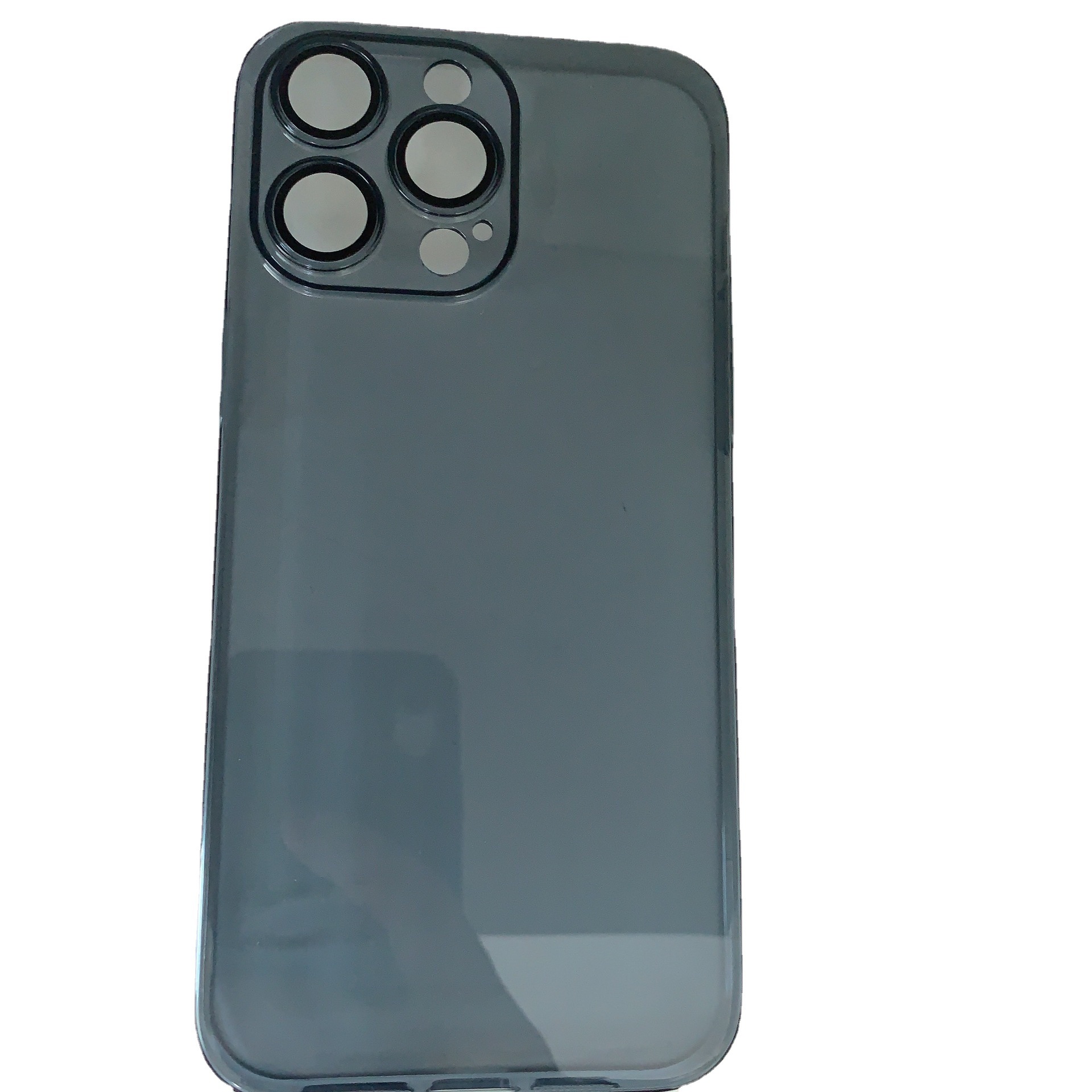 La cáscara no amarilla del teléfono móvil conveniente para iphone13/Apple 15pro avanzó el color transparente cuatro filas de la PC del sentido con la película de la lente