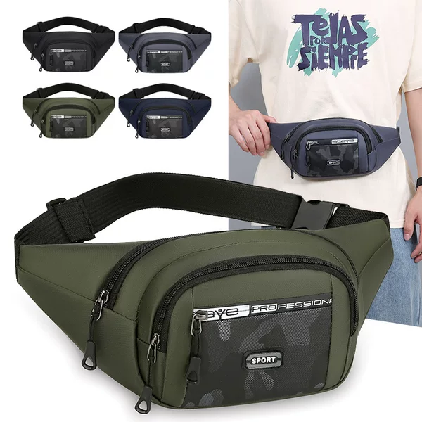 Simple Casual Men's Chest Bag 2024 New Business Travel Shoulder Bag Fashionable Lightweight Crossbody Bag Sports Trend