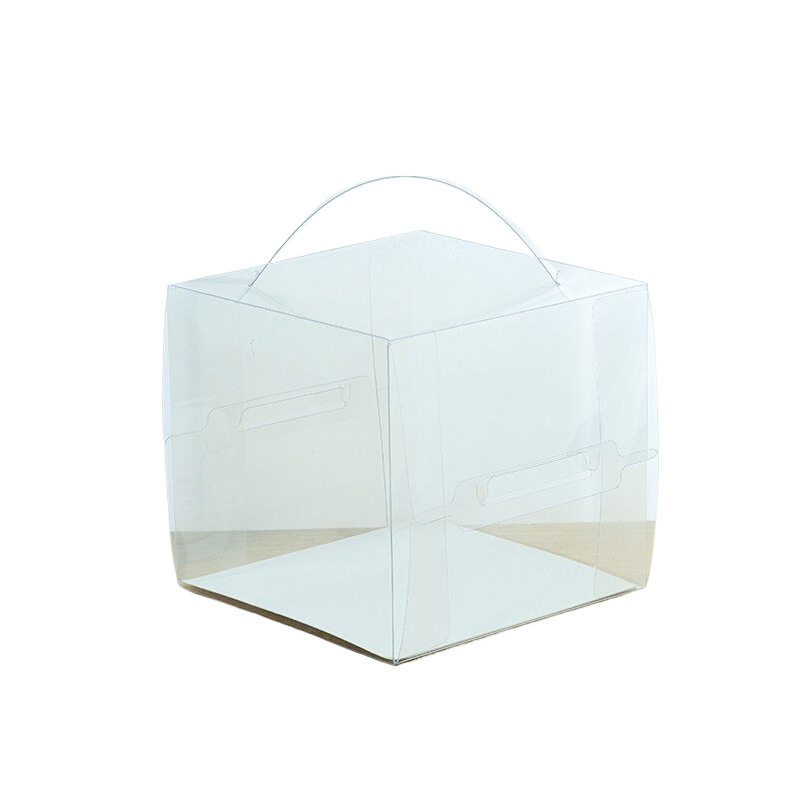 Mini caja de pastel transparente, caja de pastel pequeña, caja de lasagne, caja de queso, caja de embalaje, fábrica al por mayor