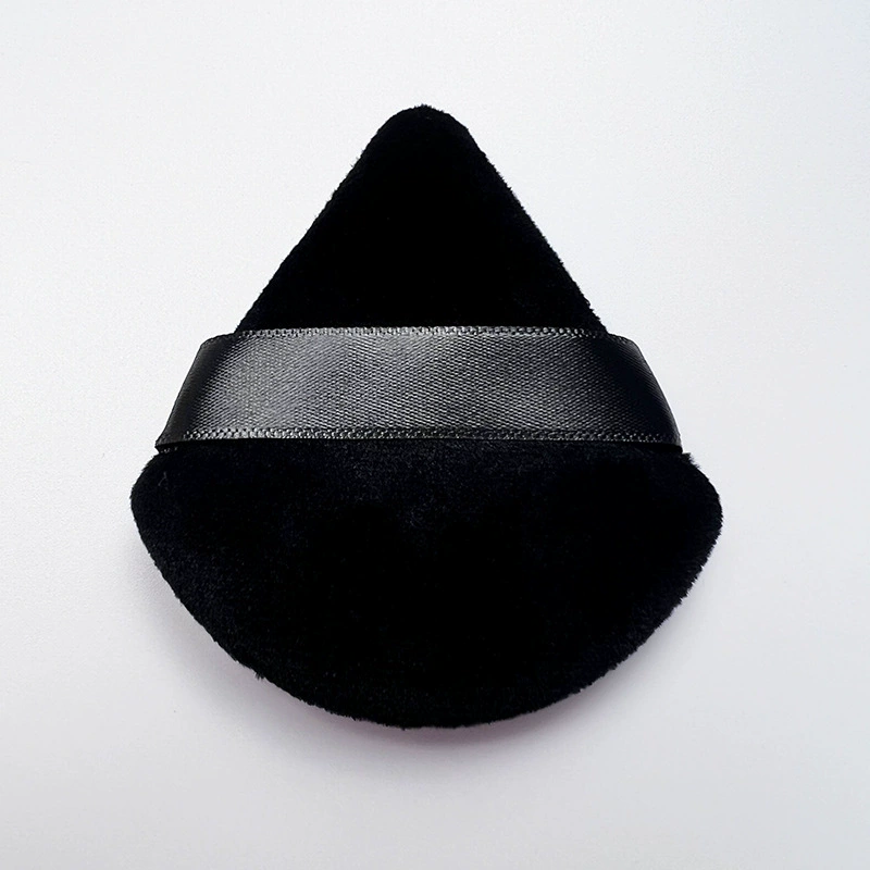 Triangular Makeup Sponge Puff, Soft Velvet Powder & Primer Applicator, Hand-strap, Multiple Colors