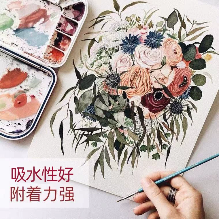 雪山 White art gouache for students, original color, increased thickness