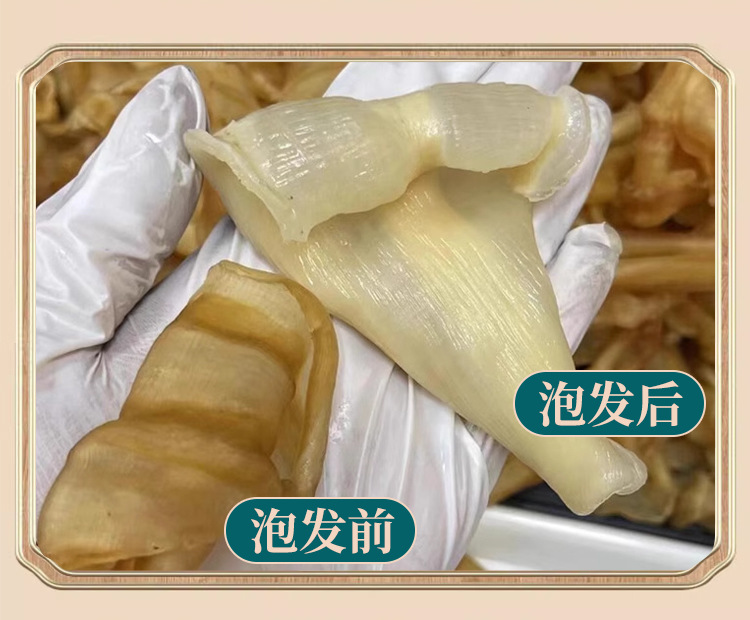 Feng Wei Jiao Fish Maw Dried Phoenix Tail Fish Gelatin 500g 60 Head Soup and Dessert Grade quality and texture