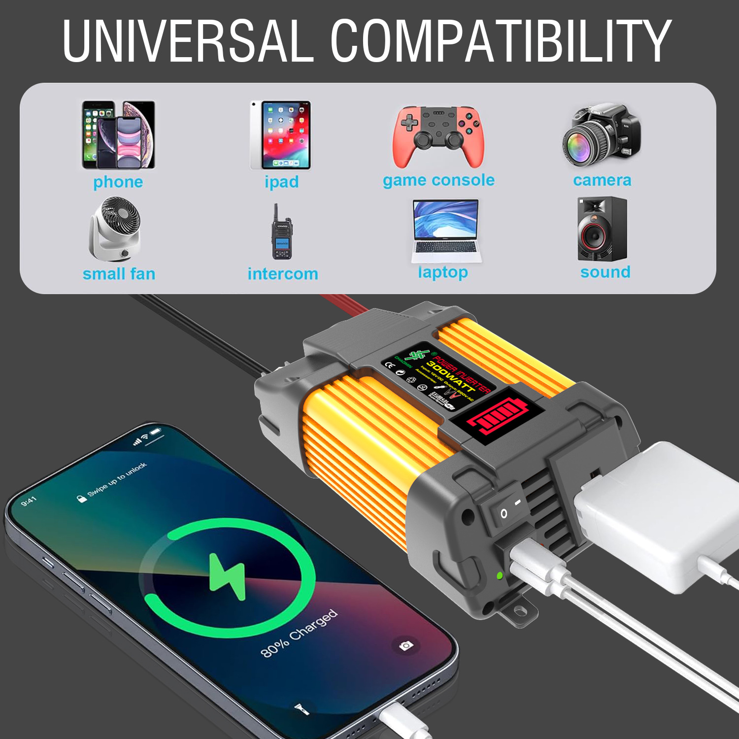 小黄蜂300W 美规 6 车载使用2.jpg