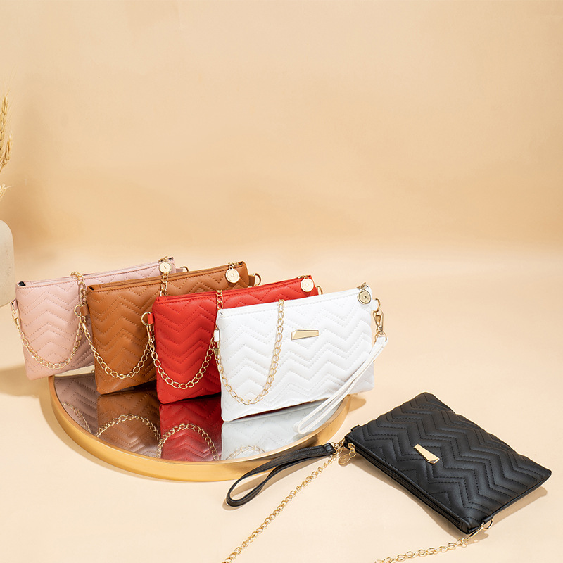 Demi-season fashionable small clutch bag
