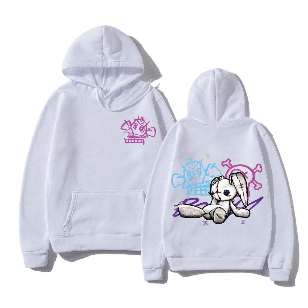 Arcane Jinx Hoodie Fashion Men Harajuku Anime Rabbit Monkey
