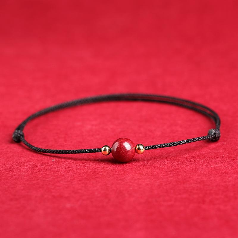 Cinnabar Black Rope Bracelet