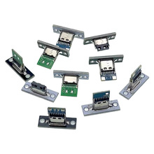 DC5V 母座带固定板键盘分离线模块 USB延长线带固定孔母头 TYPE-C