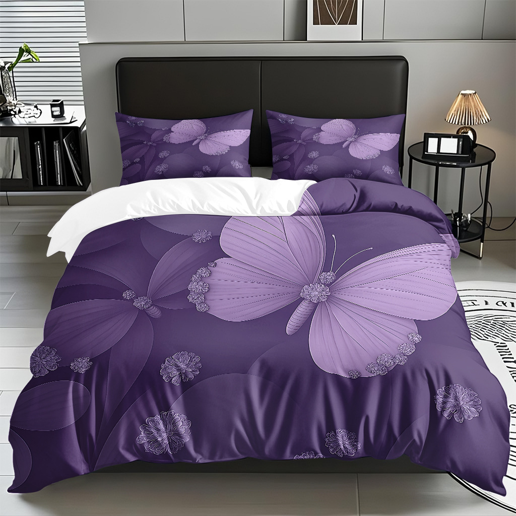 Butterfly series digital print edredón comercio electrónico transfronterizo preferido fuente fábrica adaptada modo TEMU / JIT