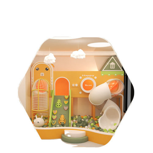 Amusement park children's playground slide entertainment facilities large and small naughty castle indoor early education 4 sales overhead toys