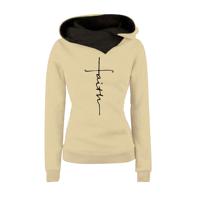 Sudadera con Capucha para Mujer de Poliéster Interior Afelpado Manga Larga para Otoño e Invierno image 3