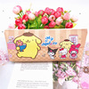 Cartoon polyurethane cute children's pencil case for elementary school students, Birthday gift