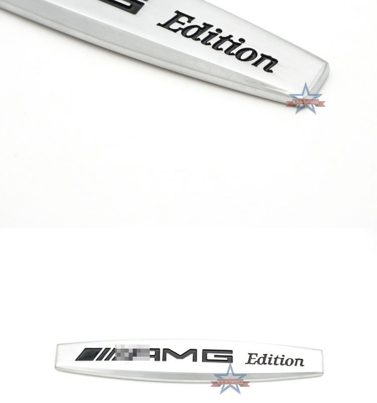 AMG fender emblem, metal car sticker for fenders, personalized modification and decorative car emblem