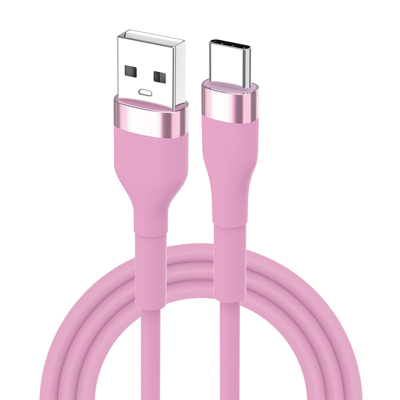 66WシリコンTYPE-Cデータケーブルは、Xiaomi、Apple、Samsung、Huaweiの携帯電話に適した急速充電ケーブル、USB充電ケーブルです。|undefined