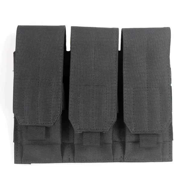 Cross-Border Outdoor Tactical Triple Magazine Pouch Field Vest Molle Accessory Bag Akm4 Magazine Storage Camouflage Bag