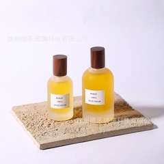 卸売り30ml 50ml 100mlすりガラス香水瓶化粧品香水スプレー瓶実木蓋付き