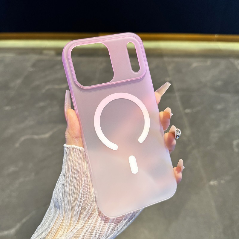 适用iPhone17PROMAX手机壳渐变冰雾磁吸苹果17磨砂PC防摔保护套16|undefined