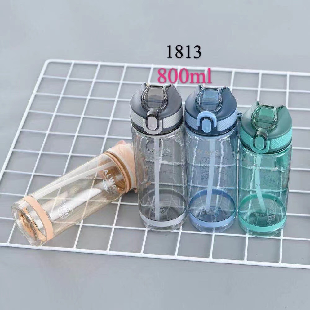 Zhengye 1813 deportivo deportivo botellas de plástico tazas de paja portátiles tazas de boca de pato tazas publicitarias tazas de regalo al por mayor