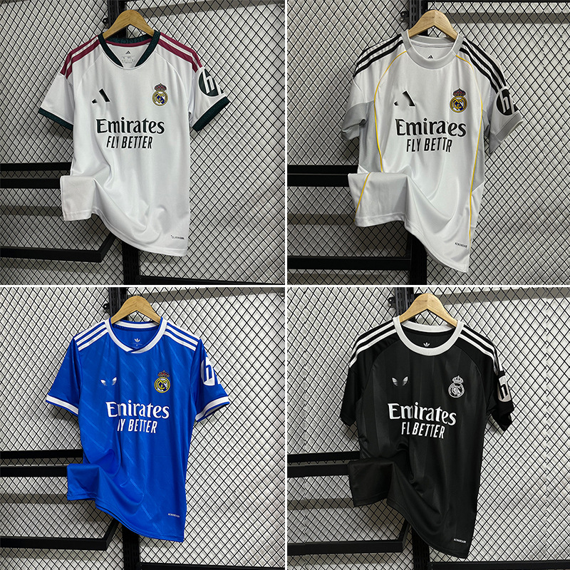 Nuevo Real Madrid Real Madrid Camiseta de fútbol local y visitante Camiseta Edición para fanáticos Edición especial personalizada Venta al por mayor transfronteriza