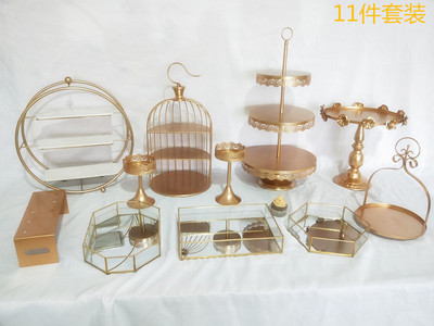 Soporte de postre soporte de exhibición decoración estante de la torta multi-capa europea té de la tarde tres capas merienda soporte bandeja mesa de comida fría image 16