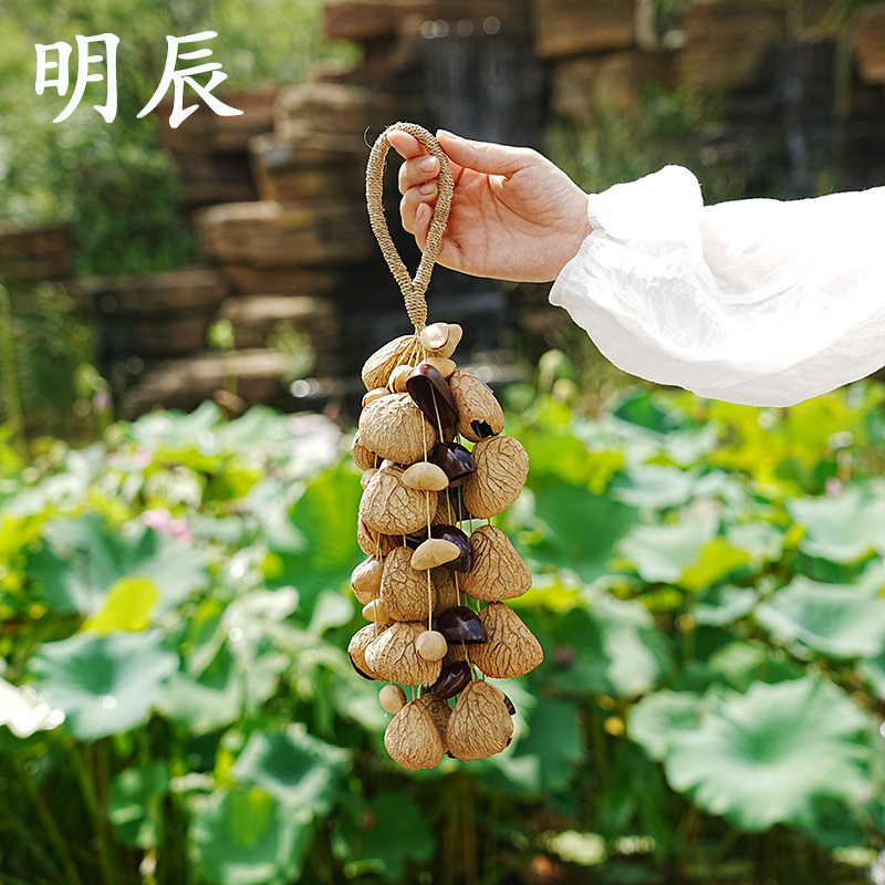 手摇铃三果混合（5*12颗）果壳手工印尼进口果实流水声音疗愈|undefined