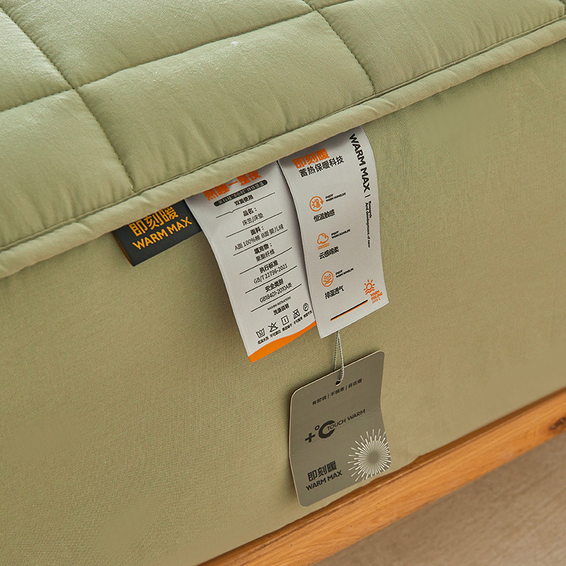 2024 nuevo estilo suave y agradable para la piel de algodón de doble cara cubierta de cama a prueba de polvo cubierta protectora de colchón acolchado con todo incluido cuatro estaciones