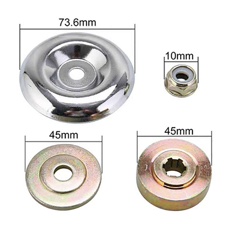 Nueve caballos de apoyo cortacésped de rueda de acero de apoyo cortacésped de acero eliminación de óxido de deshierbe placa