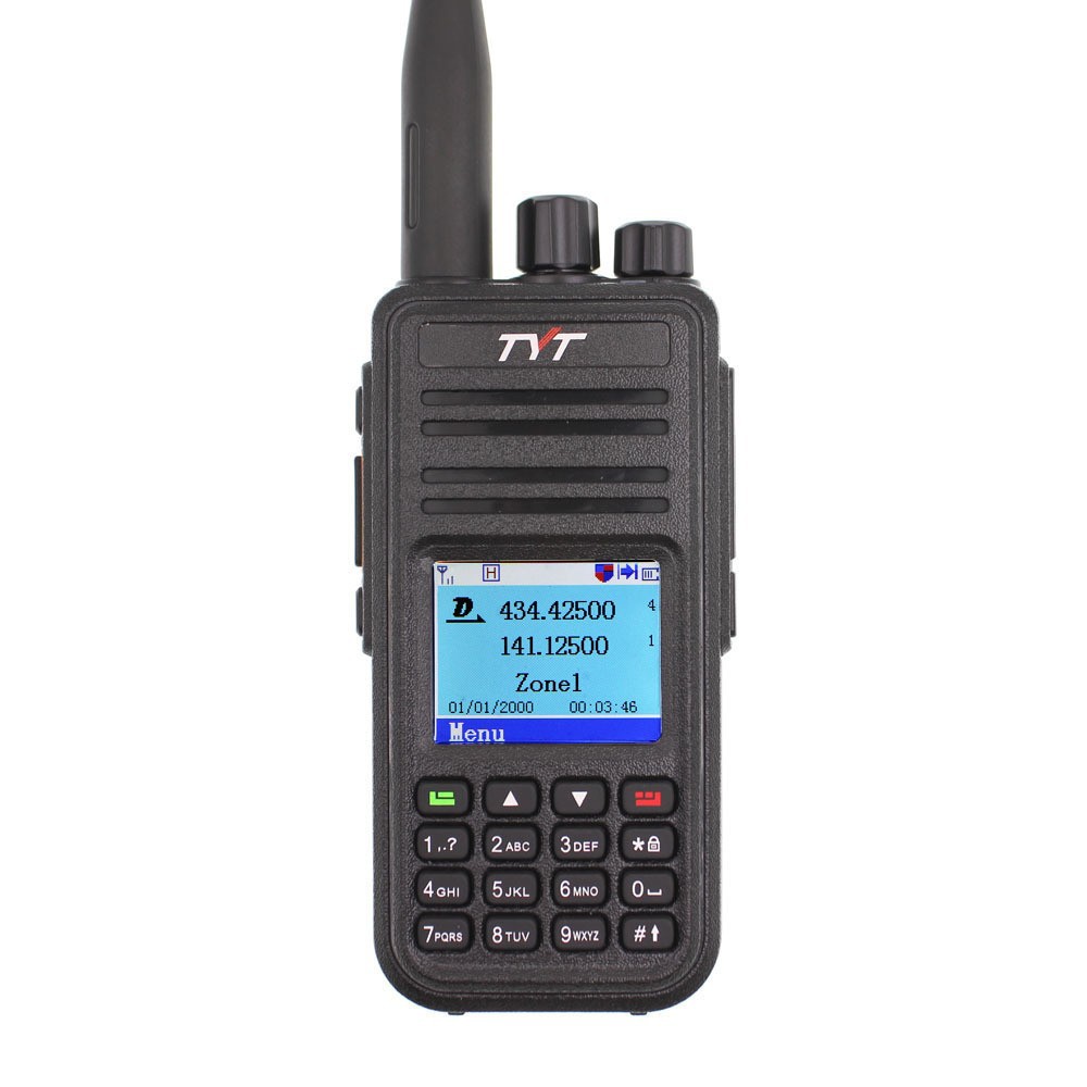 Tyt/teyitong MD-UV380 digital GPS walkie-talkie UV de doble segmento DMR modo digital-analógico handstand microteléfono