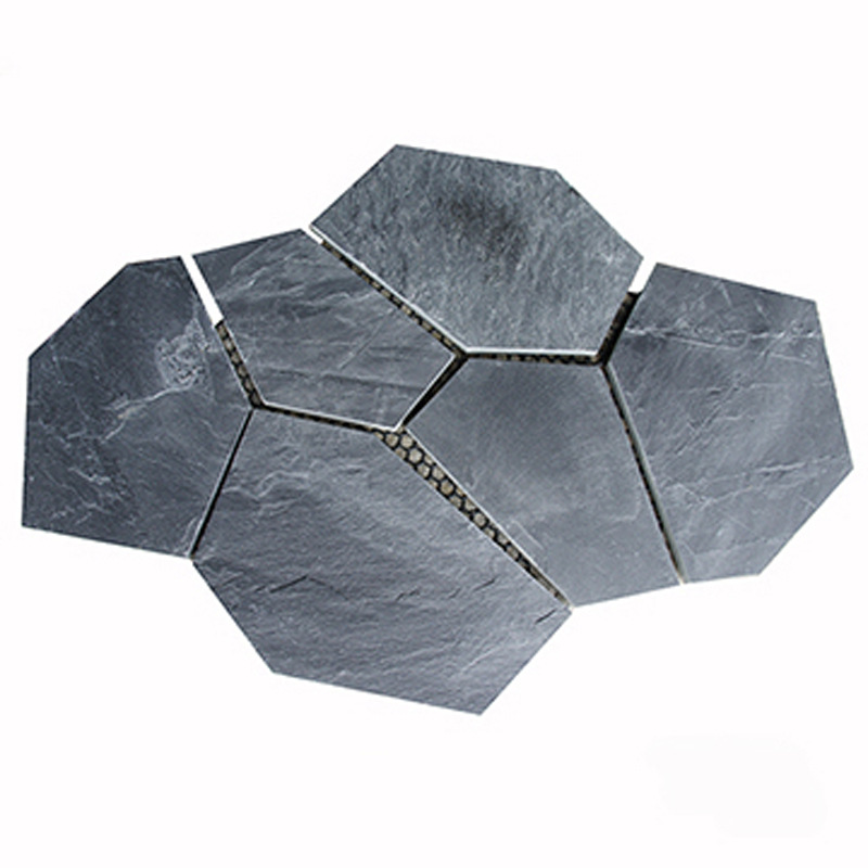 Losa de piedra azul natural, grietas de hielo, pared exterior, piedra cultural, baldosas de patio antideslizantes, pavimentación, baldosas de jardín interior