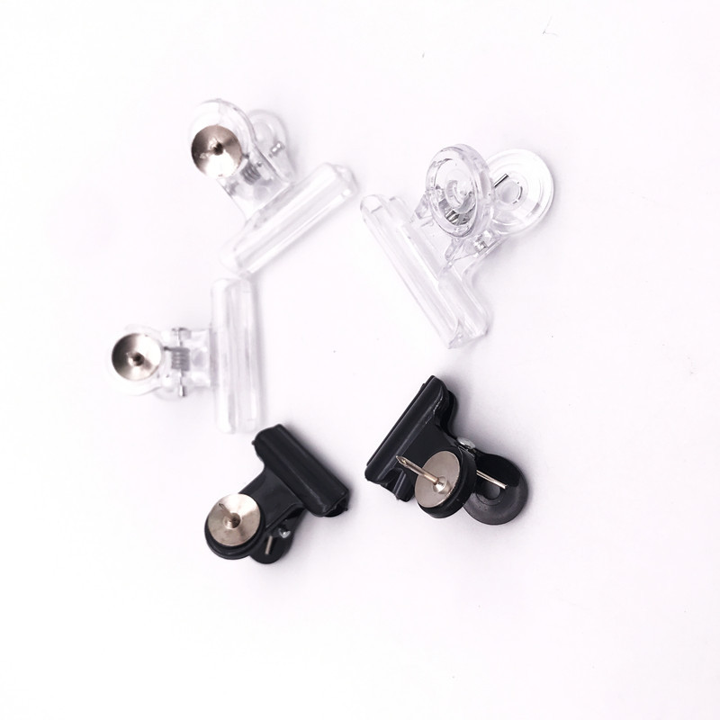 핀클립, 롱테일 클립 2cm 3cm 투명색 검정색 플라스틱 클립 DIY 액세서리 클립 정리 DIY 사무용품