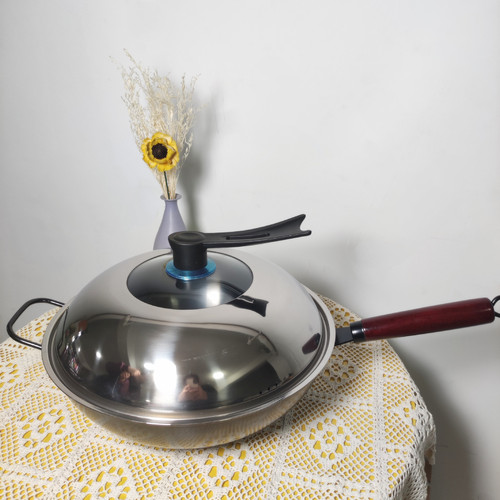 Factory direct sales second generation oxidized non-stick pan flat-bottomed wok without oil smoke frying pan induction cooker gas stove universal