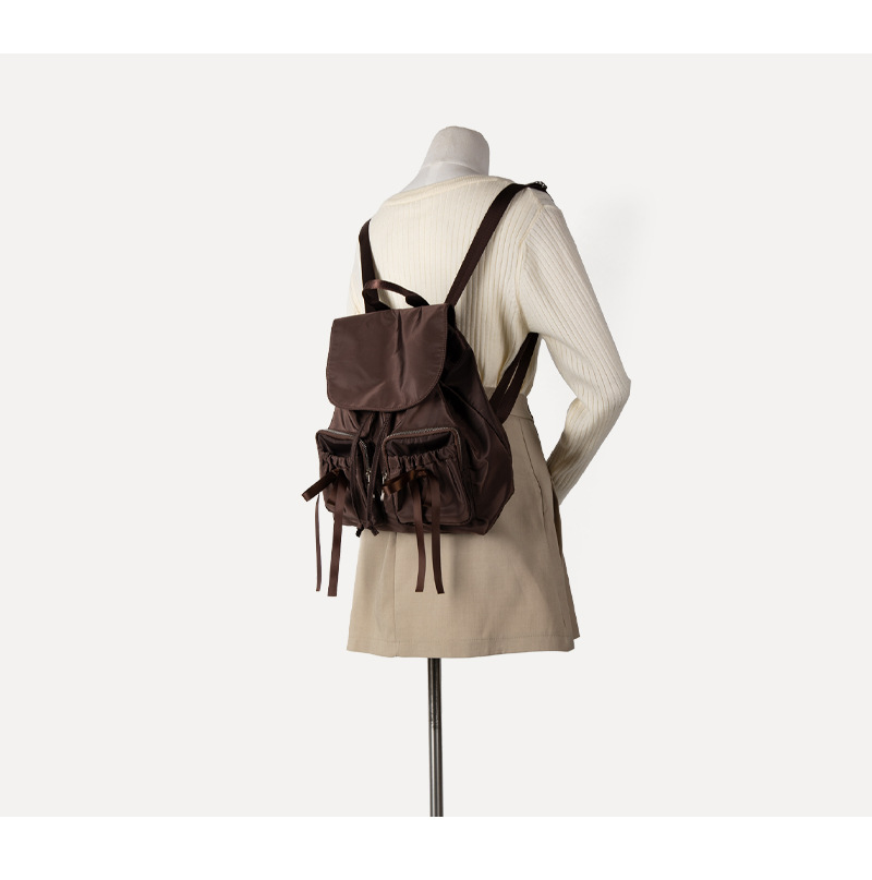 Niedlicher Nylon Rucksack Mit Schleife Für Damen Und Reise_voghion.com