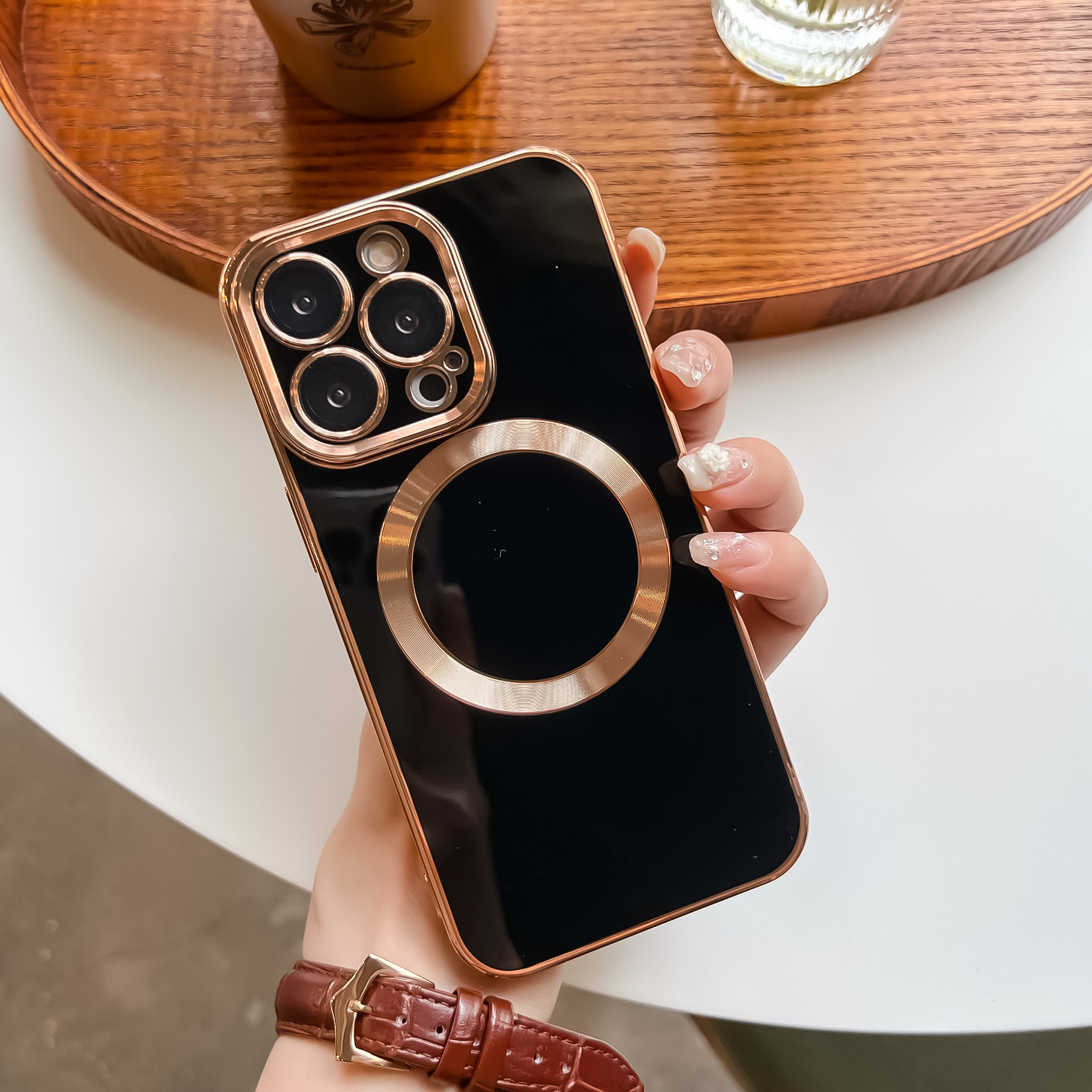 Title 12, Solid Color Electroplating Magnetic Pull Ribbon...