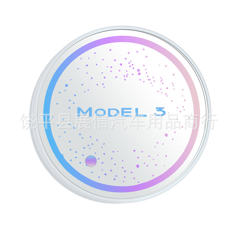 Aplicable a Tesla Model3 ModelX ModelS coche luminoso estera taza de agua LED atmósfera luz colorida