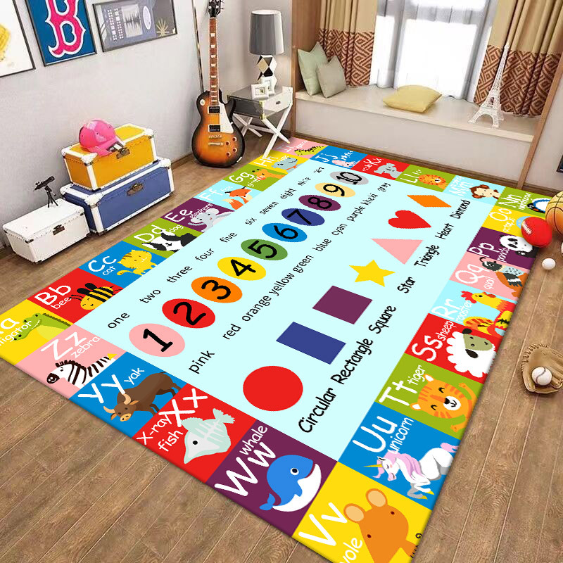 Jogos infantiles estacionamiento alfombra puzzle alfombra sala de estar dibujos animados hogar dormitorio alfombra de rastreo a prueba de ruido anti-caída antideslizante