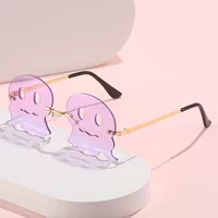 Европейские и американские новые безрамочные забавные солнцезащитные очки в форме осьминога, мужские и женские солнцезащитные очки для вечеринок и танцев, трансграничные солнцезащитные очки