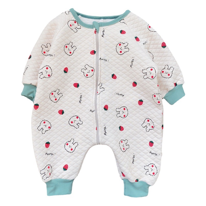 Bebé de invierno de manga larga saco de dormir estilo coreano ropa para niños funda de bebé mameluco de invierno de una sola pieza bebé saco de dormir