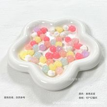 猫爪兔子小马果冻色吊坠散珠串珠手工diy手机链手链项链饰品配件