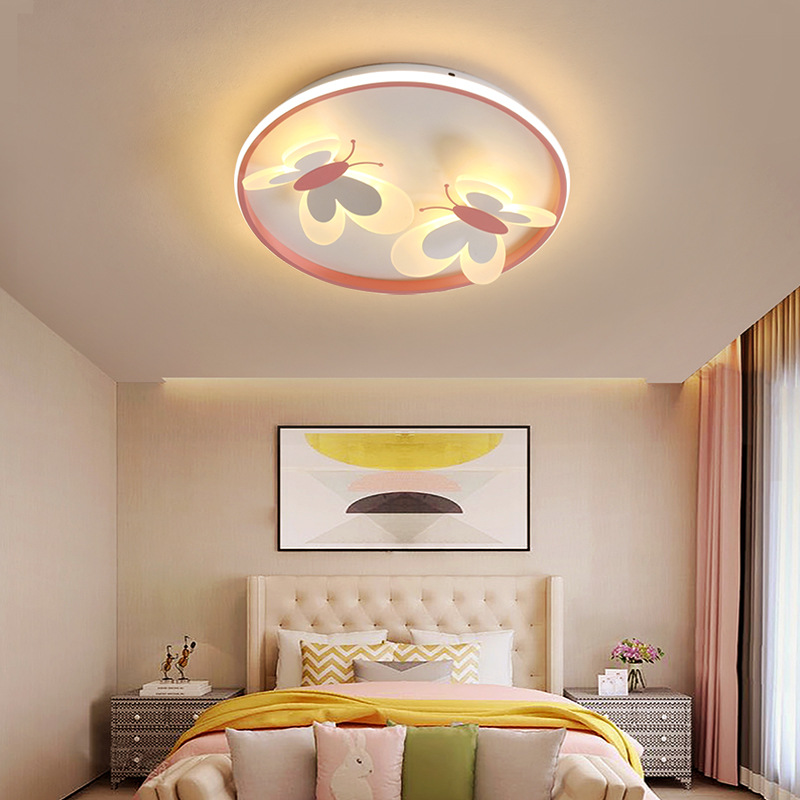 个性卧室灯儿童灯具简约顶灯北欧现代ins房间风格led温馨灯饰创意