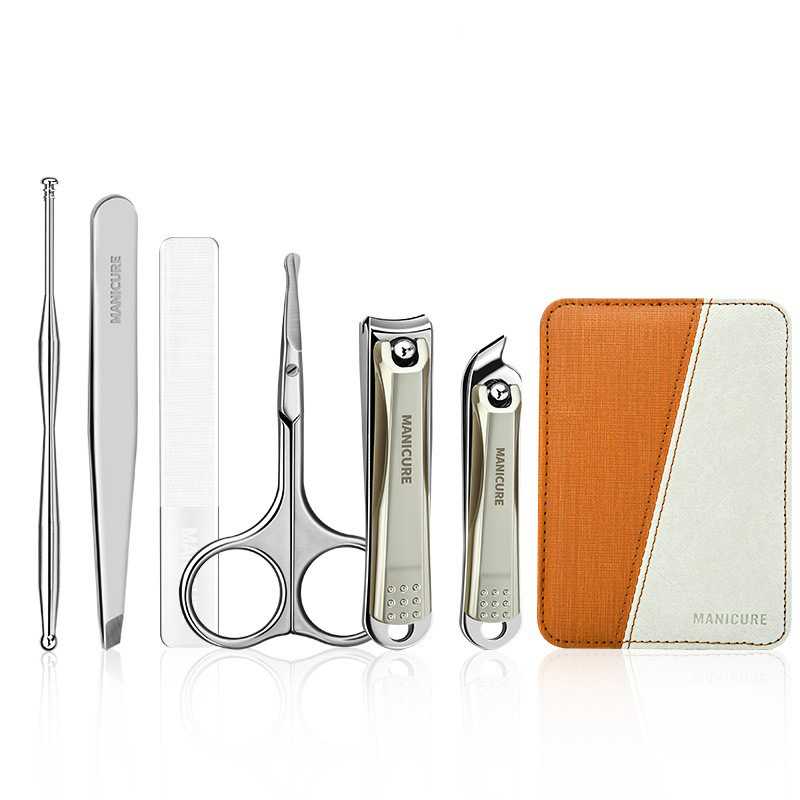 Kit de cortador de uñas doméstico portátil de corte de uñas, pinzas de corte de nariz y cabello, un solo paquete de cortador de uñas