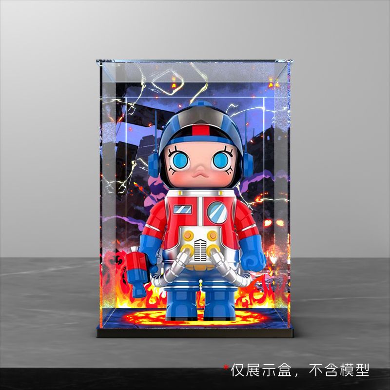 Popマート適用バブルマットモリー400% オプティマスプライムハンドリターンライトアクリル収納ボックス|undefined