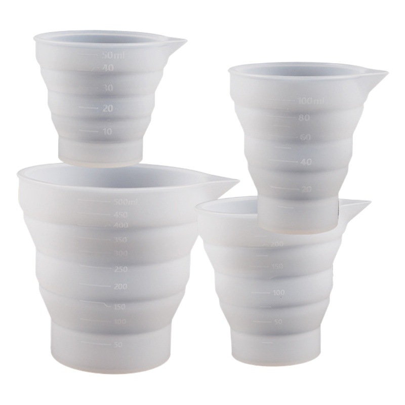 Epoxy glue adjusting tool Cup plaster candle liquid capacity Cup storage pen holder washing pen palette convenient silicone