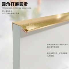 Modern simple aluminum alloy drawer handle brushed gold black wardrobe door cabinet wardrobe edge sealing cabinet door handle
