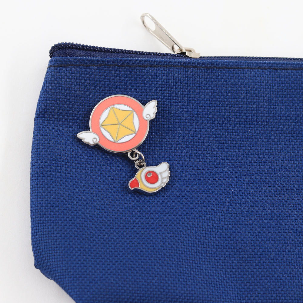 Japanese anime Cardcaptor Sakura themed pendants, enamel brooches, cross-border bestsellers, star wings, bird head metal badges