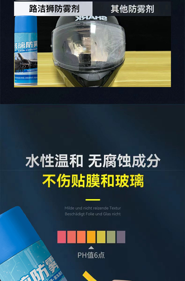 Car Glass Anti-Fog Agent, Front Windshield Anti-Fog Spray, Rearview Mirror Side Glass Anti-Rain and Defogging Agent Wholesale