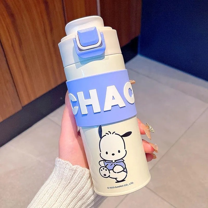 Lindo coolomi taza de vacío genuino Sanrio chica taza de agua bebida directa té cerveza taza de acero inoxidable con colador