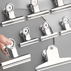 Stainless steel ticket holder metal clip round size document clip steel clip y-shaped steel clip wholesale