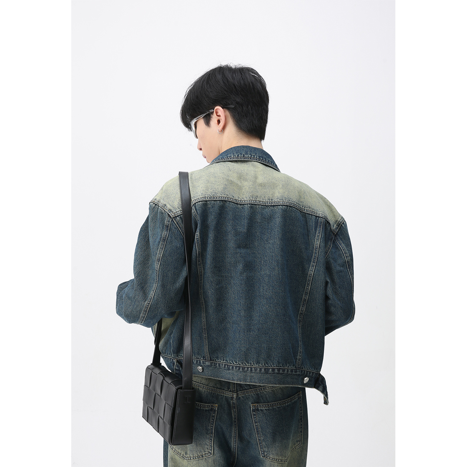 Mtlclothes ropa de Hombre | 2023 nuevo vintage apenado Denim coat moda jeans rectos traje