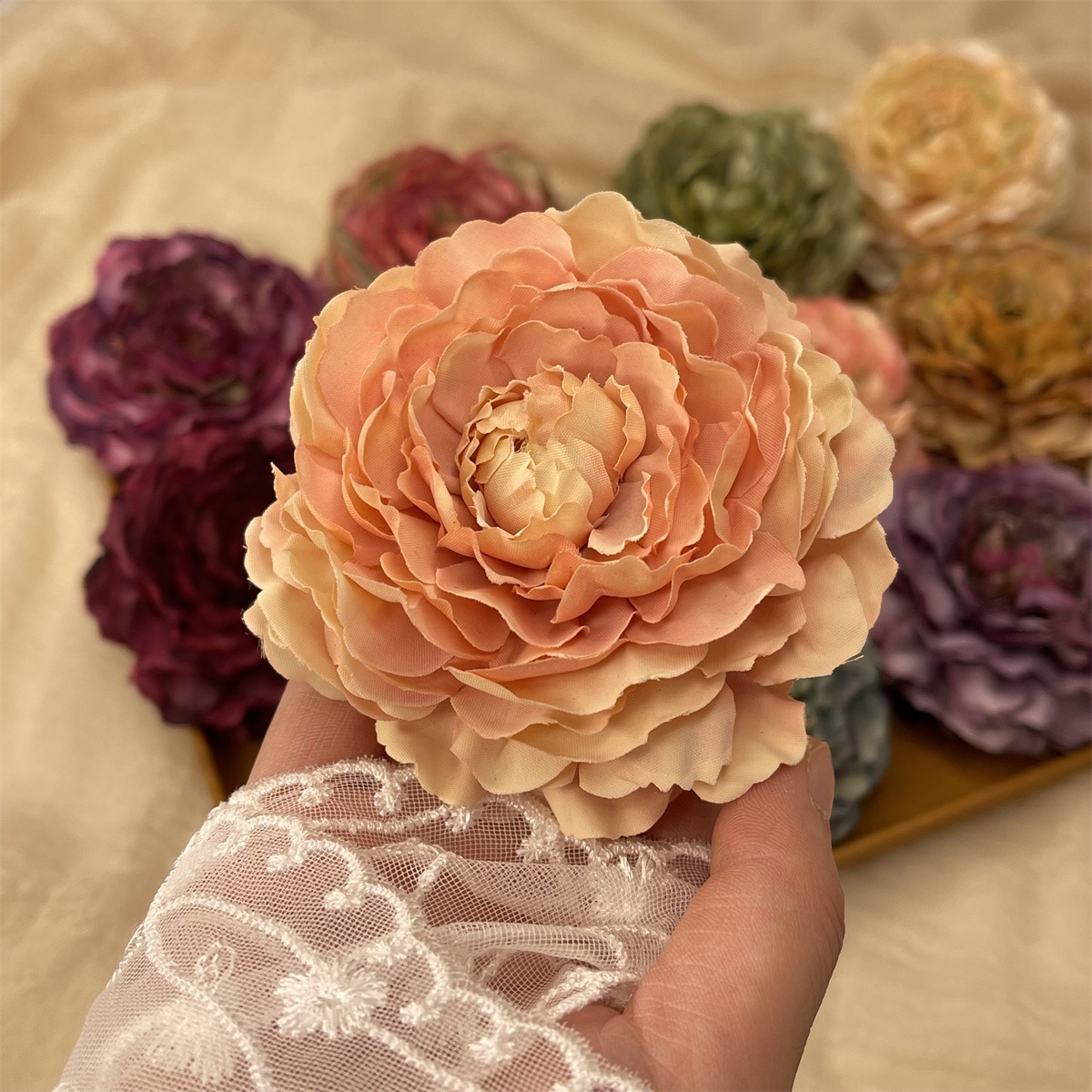Elegant Sweet Women's Flower Polyester Cloth Hair Clip display picture 8