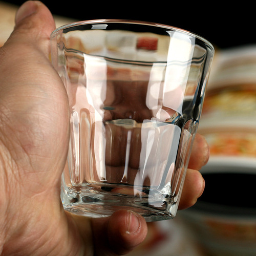 钢化玻璃杯透明茶杯子水杯啤酒威士忌杯酒吧KTV家用耐热杯